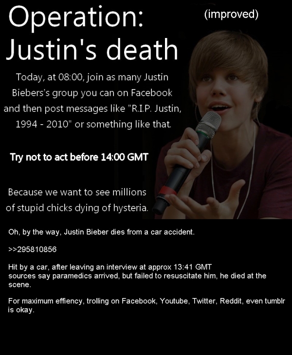 Operation Justin's death